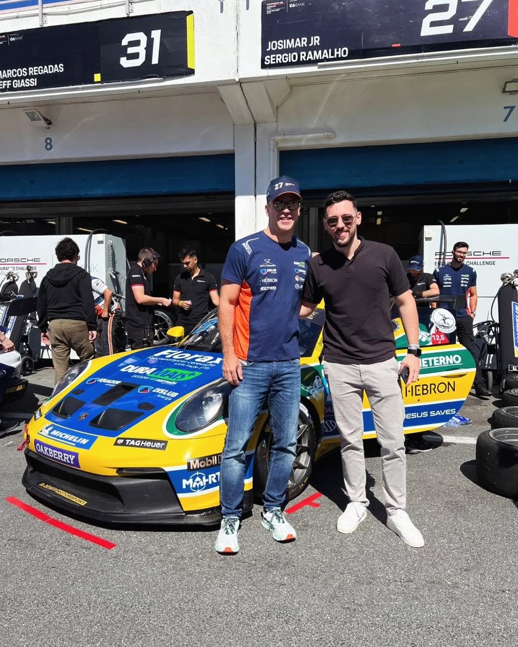 Gustavo Schwab no pit lane — Porsche Cup